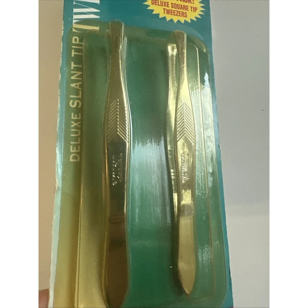 Trim Deluxe Slant Tip Tweezers Two Pack 5-61B